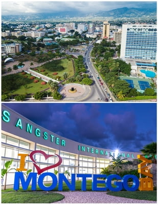 New Kingston/ Liguanea area - Donald Sangster's Airport  Montego Bay)