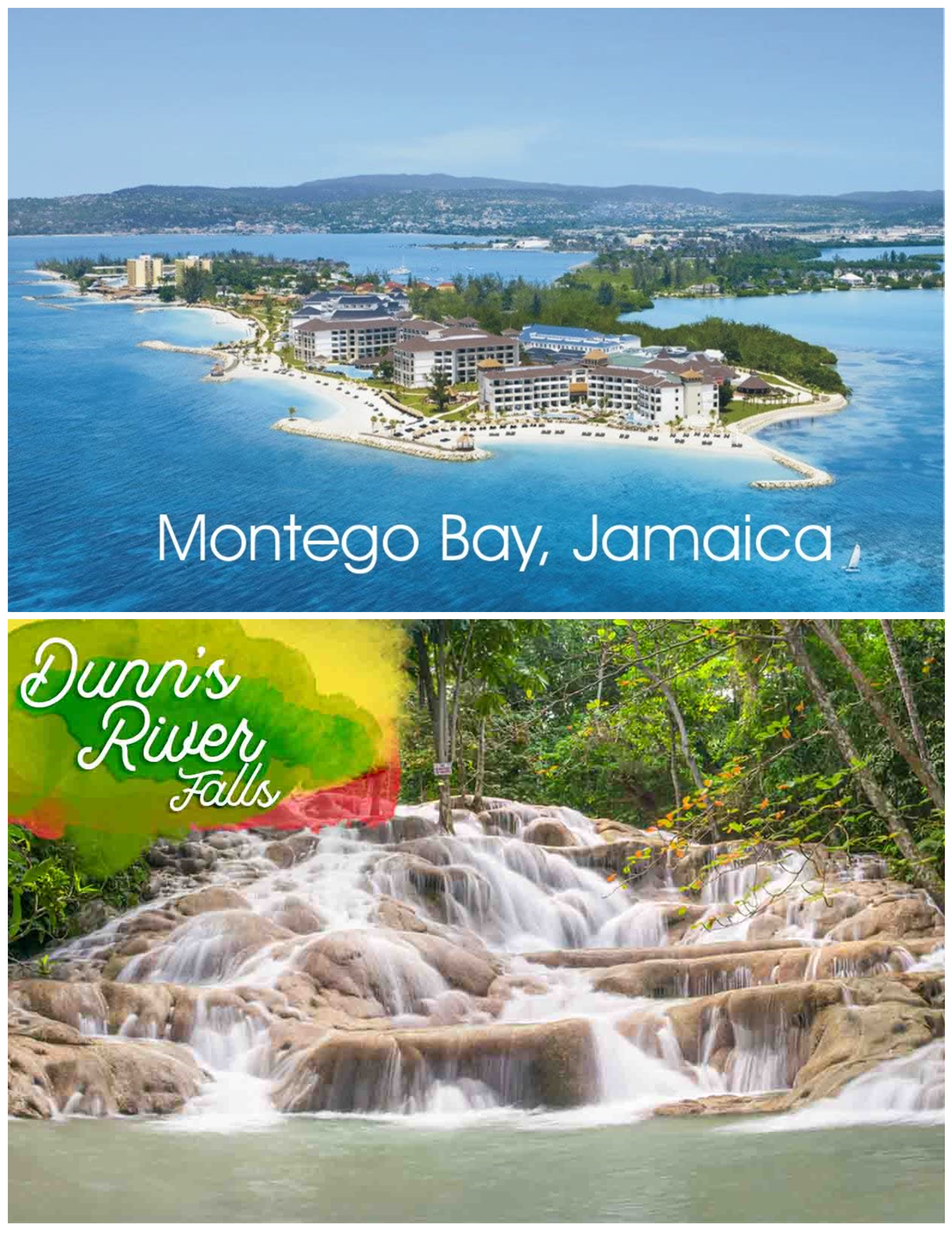 From Montego Bay Hotels on North Course HWY - Dunn's River Falls ( Round Trip)