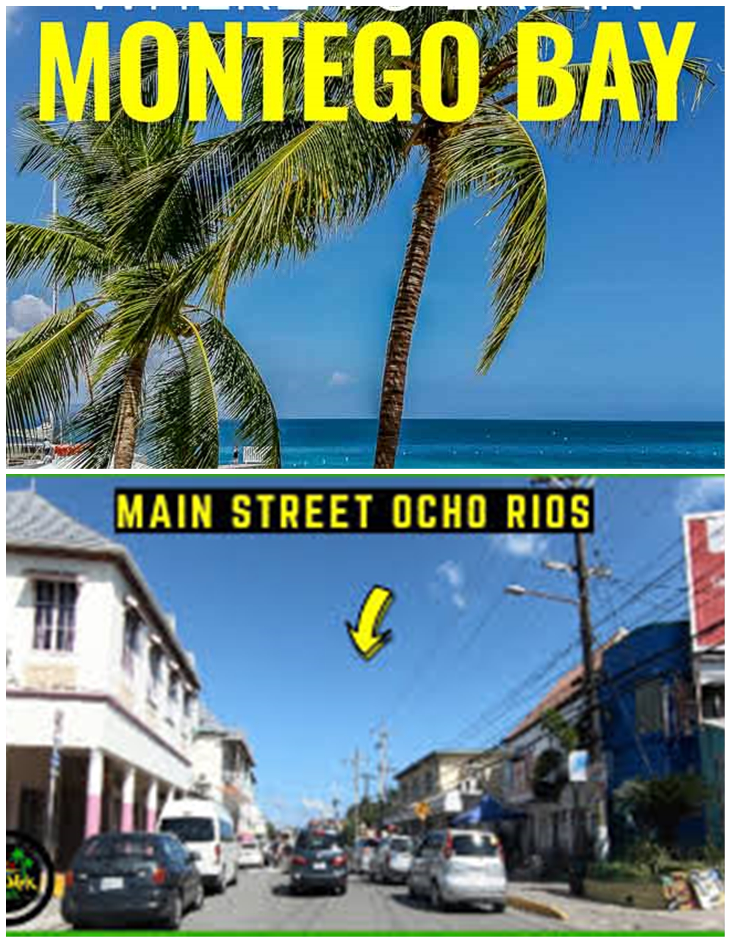 From Montego Bay North Course Highway Area Main Street Ocho Rios ( Round Trip)