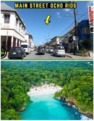 From Ocho Rios Main Street Area - Frenchman's Cove ( Round trip)