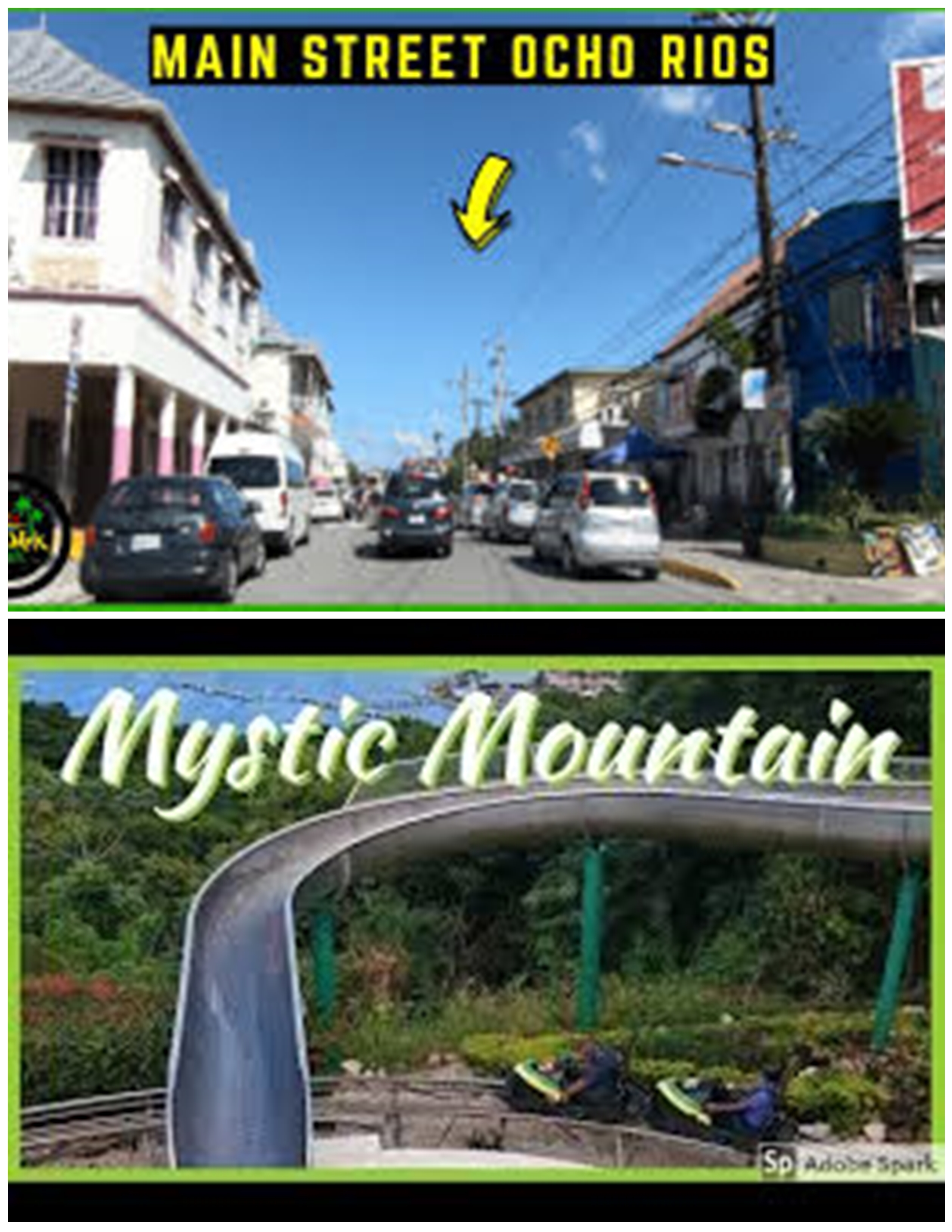From Main Street Ocho Rios - Mystic Mountain ( Round Trip)