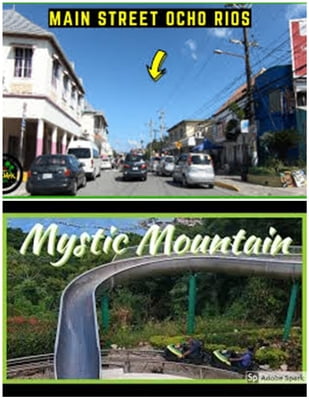 From Main Street Ocho Rios - Mystic Mountain ( Round Trip)