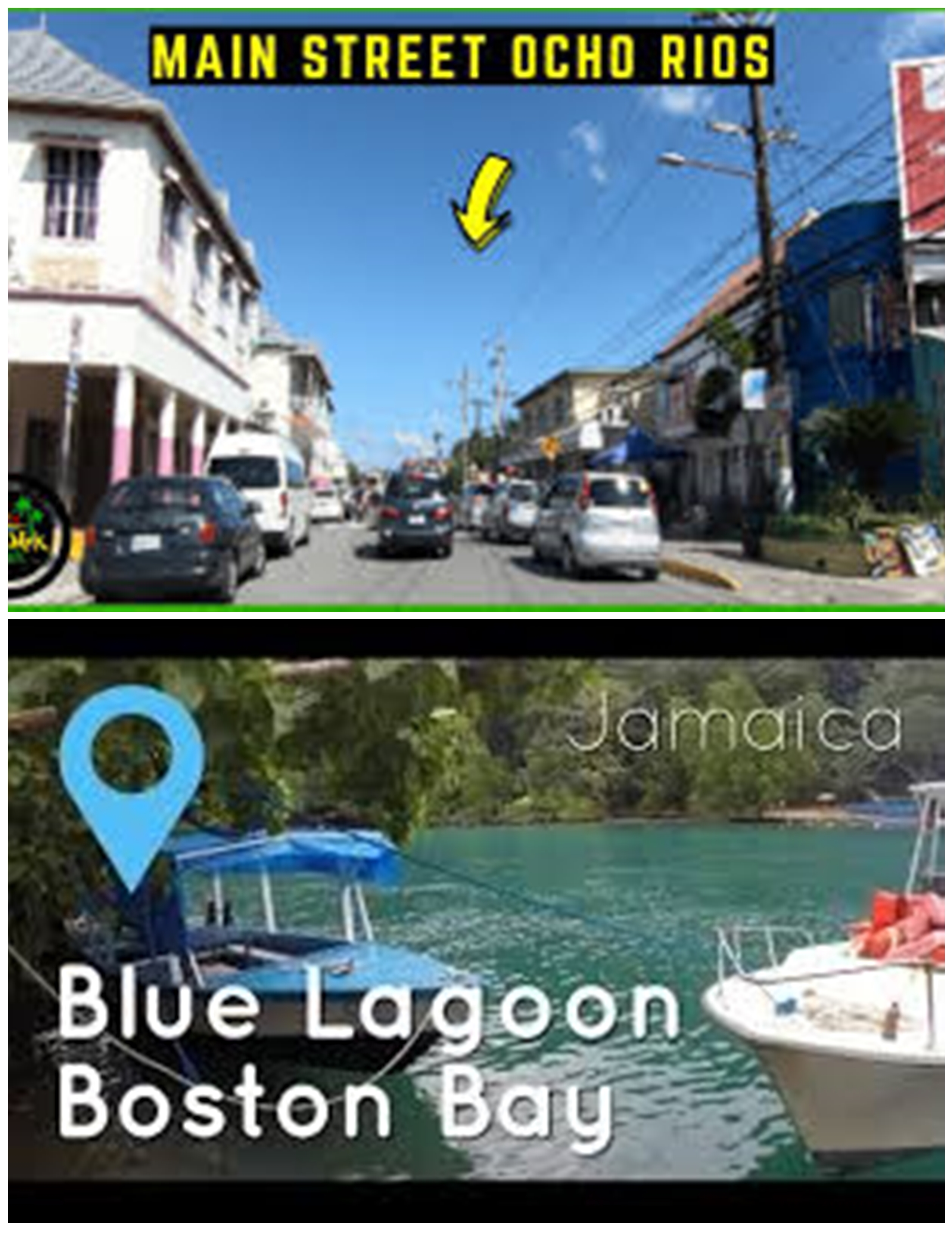 From Ocho Rios Main Street Area - Blue Lagoon ( Round trip)